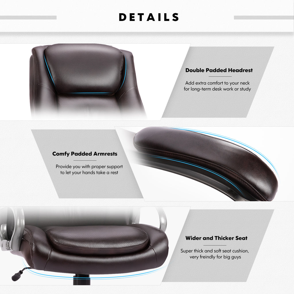 High Backrest Leather Computer Office Chair