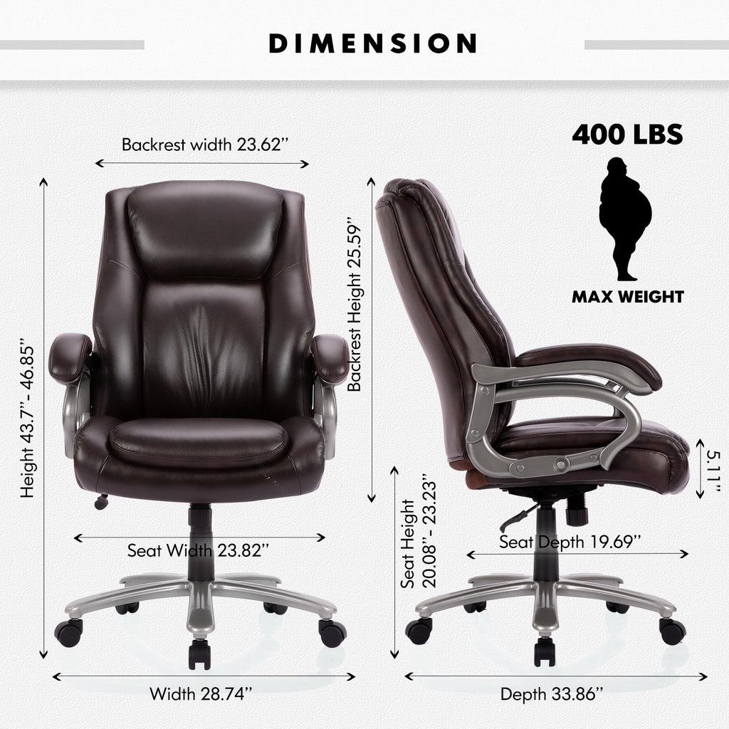 High Backrest Leather Computer Office Chair