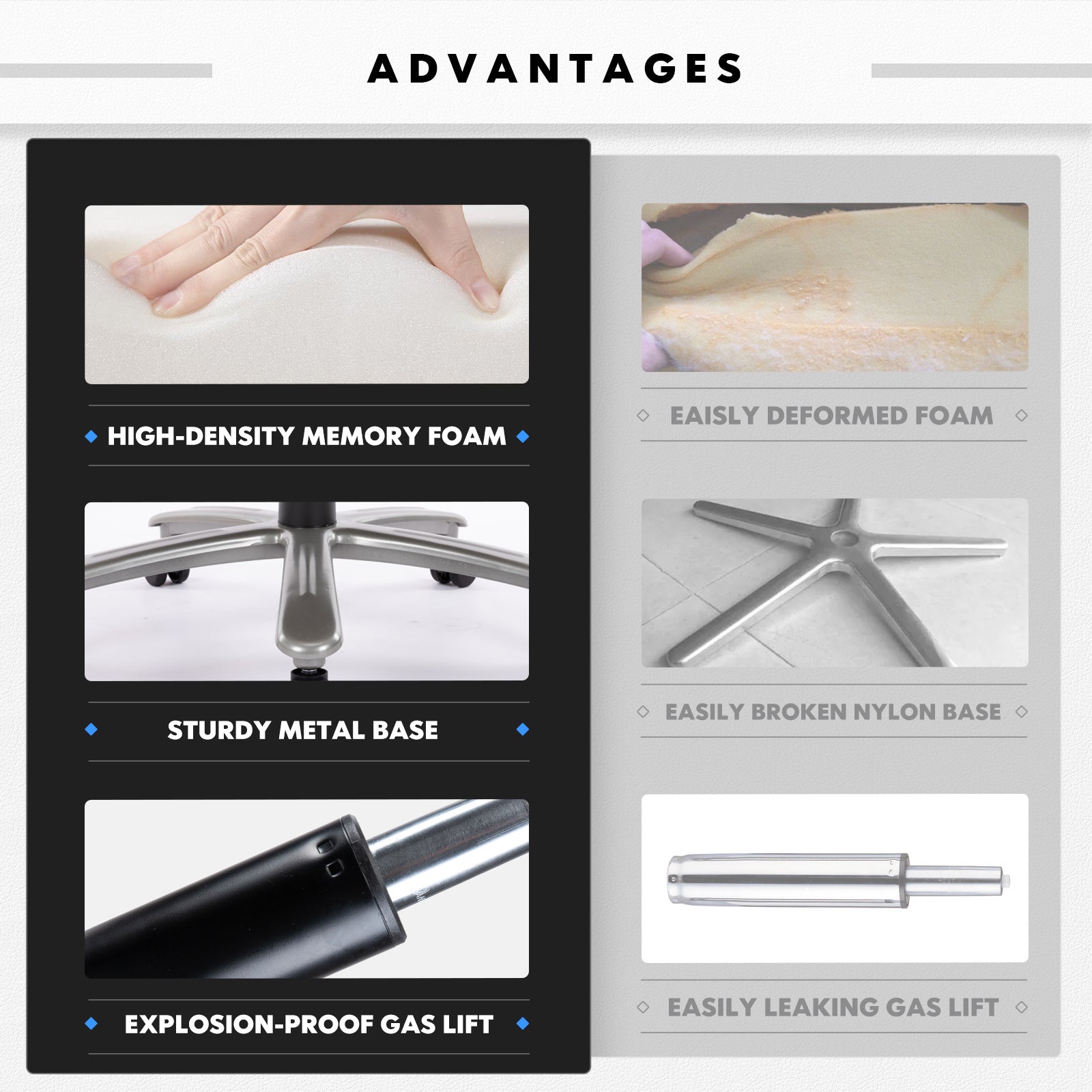 High Backrest Leather Computer Office Chair